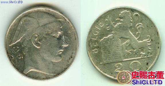 比利時銀幣20法郎圖文賞析